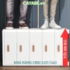 Tủ nhựa ngăn kéo 4 tầng đa năng CAYABE đựng quần áo, đồ dùng, bỉm sữa màu trắng trơn