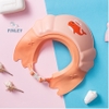 Mũ gội đầu, mũ tắm cho bé FINLEY hình cá voi điều chỉnh được vòng đầu, chống nước chảy làm cay mắt bé màu xanh - cam