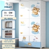 Tủ nhựa cho bé 4 cánh FINLEY hổ con Baby Tiger (Size lớn ngang 70 cm) treo quần áo, đựng đồ chơi, đồ dùng cho gia đình màu xanh - FL-0024