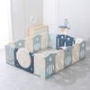 Quây cũi nhựa - bóng rổ tên lửa CAYABE Holla màu xanh trắng size 160x200cm (tặng kèm thảm, bóng)