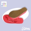 Dép kẹp nữ Feetlove 3 cm đỏ hình con thỏ