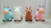 Thú nhún bơm hơi cho bé hình chú hươu CAYABE Toys House màu xanh/ hồng/ vàng TH319