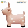 Thú nhún bơm hơi cho bé hình tuần lộc CAYABE Toys House màu hồng PA14184