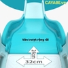 Cầu trượt - xích đu tên lửa cho bé màu xanh