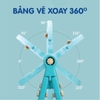 Bảng vẽ thông minh hai mặt CAYABE Holla xoay 360 độ màu xanh điều chỉnh được độ cao màu xanh
