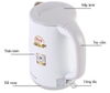 Ấm đun nước siêu tốc smartcook 1.5L KES-0219