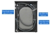 Máy giặt Electrolux Inverter 9 kg EWF9023P5WC màu trắng lồng ngang và EWF9023P5SC màu đen