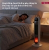 Quạt sưởi gốm điều khiển bằng giọng nói Fujihome FH202