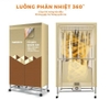 Tủ sấy quần áo Nanoco Model NCD2006, màu vàng nâu, công suất 2000W, (sức chứa ≤ 30kg)