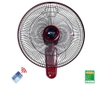 Quạt treo tường Tico MS 48W điều khiển từ xa màu  kem, xám đậm,  đỏ mận,  xanh.
