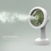 Quạt Phun Sương mini tích điện 3 tốc độ gió để bàn