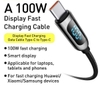 Cáp sạc siêu nhanh 100W có màn hình LED Baseus Display Fast Charging Data Cable Type-C to Type-C