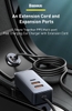 Tẩu sạc siêu nhanh 120W Baseus Share Together PPS multi-port Fast charging car charger with extension cord