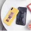 Ốp lưng iphone vân vali hình 3D KAWS