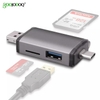 Đầu đọc thẻ Goojodoq đa năng 3in1 usb 2.0, typec, micro