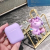 Case Airpods 1/2 kèm toping treo hình ngựa Unicorn