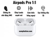 Airpods pro chip Louda 1562A hồng ngoại xuyên âm, chống ồn ANC 35db