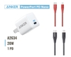 Combo sạc nhanh Anker 20W PD Powerline +ii cho iPhone/iPad