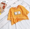 ÁO THUN CROPTOP MẶT CƯỜI