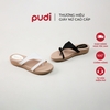 DÉP NỮ QUAI CHÉO |PUDI| ĐẾ ĐÚC, DA CAO CẤP - 9352