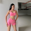 Set tập ngắn cao cấp áo nhún - EMMA SET
