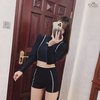 Bikini 2 mảnh tay ngắn quần đùi đen US