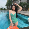 Hebe Bikini | Đồ bơi nữ liền thân hoa nhí màu xanh | DỨA BIKINI & SPORTWEAR