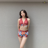 Sporty Bikini | Đồ bơi hai mảnh quần đùi kiểu áo cột cổ | Dứa Bikini & Sportwear