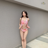 Đồ bơi nữ ba mảnh màu loang kèm khăn | DỨA BIKINI & SPORTWEAR
