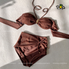Đồ Bơi Nữ Hai Mảnh Cạp Cao Phối Lưới Nữ Tính - LAIYA BIKINI SET | DỨA BIKINI & SPORTWEAR