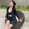 Kaylin Bikini Set | Đồ bơi nữ ba mảnh dáng váy xòe phối khoác tay dài dễ thương | DỨA BIKINI & SPORTWEAR