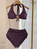 FLORA BIKINI | Đồ Bơi Nữ 2 Mảnh Cạp Cao Phối Khoen Hoa | Dứa Bikini & Sportwear
