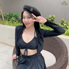Kaylin Bikini Set | Đồ bơi nữ ba mảnh dáng váy xòe phối khoác tay dài dễ thương | DỨA BIKINI & SPORTWEAR