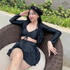Kaylin Bikini Set | Đồ bơi nữ ba mảnh dáng váy xòe phối khoác tay dài dễ thương | DỨA BIKINI & SPORTWEAR