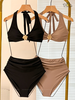 FLORA BIKINI | Đồ Bơi Nữ 2 Mảnh Cạp Cao Phối Khoen Hoa | Dứa Bikini & Sportwear