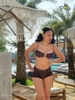 Đồ Bơi Nữ Ba Mảnh Quần Đùi Màu Nâu Ngọt Ngào - CHOCO BIKINI | DỨA BIKINI & SPORTWEAR
