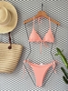 Đồ Bơi Nữ Hai Mảnh Cạp Thấp Chất Thun Gân  | DỨA BIKINI & SPORTWEAR
