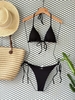 Đồ Bơi Nữ Hai Mảnh Cạp Thấp Chất Thun Gân  | DỨA BIKINI & SPORTWEAR