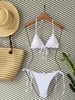 Đồ Bơi Nữ Hai Mảnh Cạp Thấp Chất Thun Gân  | DỨA BIKINI & SPORTWEAR
