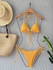 Đồ Bơi Nữ Hai Mảnh Cạp Thấp Chất Thun Gân  | DỨA BIKINI & SPORTWEAR