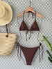 Đồ Bơi Nữ Hai Mảnh Cạp Thấp Chất Thun Gân  | DỨA BIKINI & SPORTWEAR