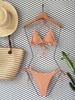 Đồ Bơi Nữ Hai Mảnh Cạp Thấp Chất Thun Gân  | DỨA BIKINI & SPORTWEAR