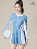 Đồ Bơi Nữ Tay Dài Dáng Váy Xòe Nhẹ Nhàng, Che Bụng 3158 | DỨA BIKINI & SPORTWEAR
