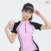 Đồ bơi nữ hai mảnh tay ngắn quần đùi 2 lớp dáng thể thao năng động đi bơi | DỨA BIKINI & SPORTWEAR
