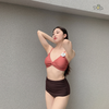 Đồ bơi nữ hai mảnh cạp cao dây V lưng | DỨA BIKINI & SPORTWEAR