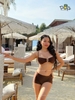 Đồ Bơi Nữ Ba Mảnh Quần Đùi Màu Nâu Ngọt Ngào - CHOCO BIKINI | DỨA BIKINI & SPORTWEAR