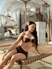 Đồ Bơi Nữ Ba Mảnh Quần Đùi Màu Nâu Ngọt Ngào - CHOCO BIKINI | DỨA BIKINI & SPORTWEAR