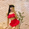 Bikini bèo xương cá váy xinh xắn