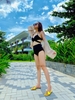Đồ bơi nữ hai mảnh cạp cao gọng chéo nâng ngực | DỨA BIKINI & SPORTWEAR