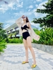 Đồ bơi nữ hai mảnh cạp cao gọng chéo nâng ngực | DỨA BIKINI & SPORTWEAR